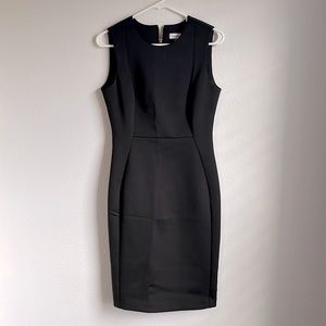 Calvin Klein Women's Sleeveless Scuba Sheath Dress with Princess Seam